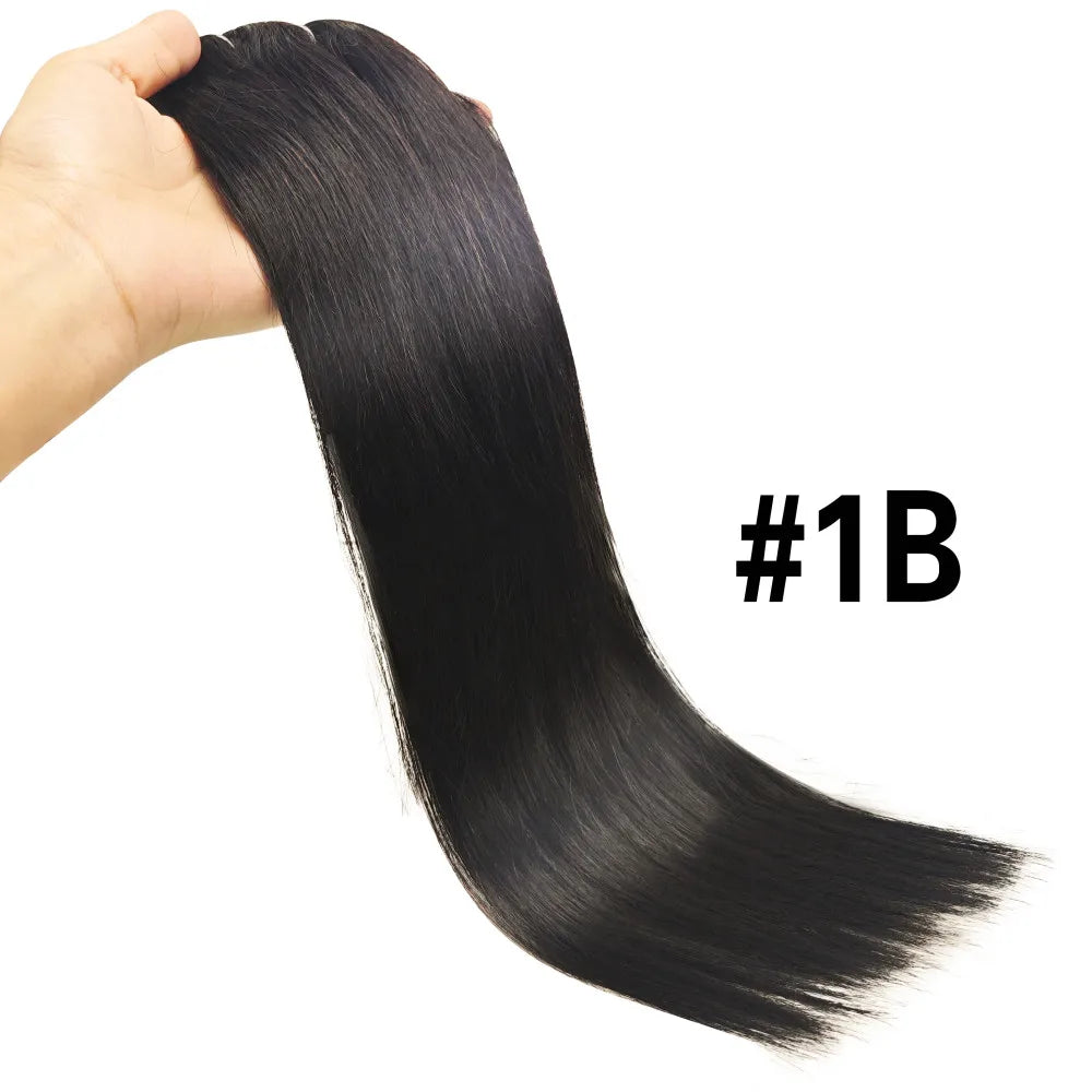 Natural Straight Clip in Hair Extensions Human Hair Seamless Clip in Extensions 100% Unprocessed Full Head Brazilian Virgin Hair