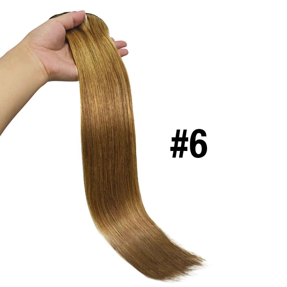 Natural Straight Clip in Hair Extensions Human Hair Seamless Clip in Extensions 100% Unprocessed Full Head Brazilian Virgin Hair