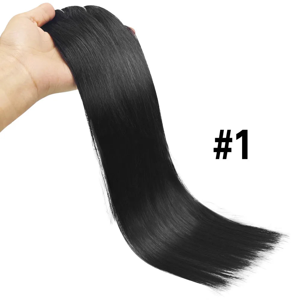 Natural Straight Clip in Hair Extensions Human Hair Seamless Clip in Extensions 100% Unprocessed Full Head Brazilian Virgin Hair