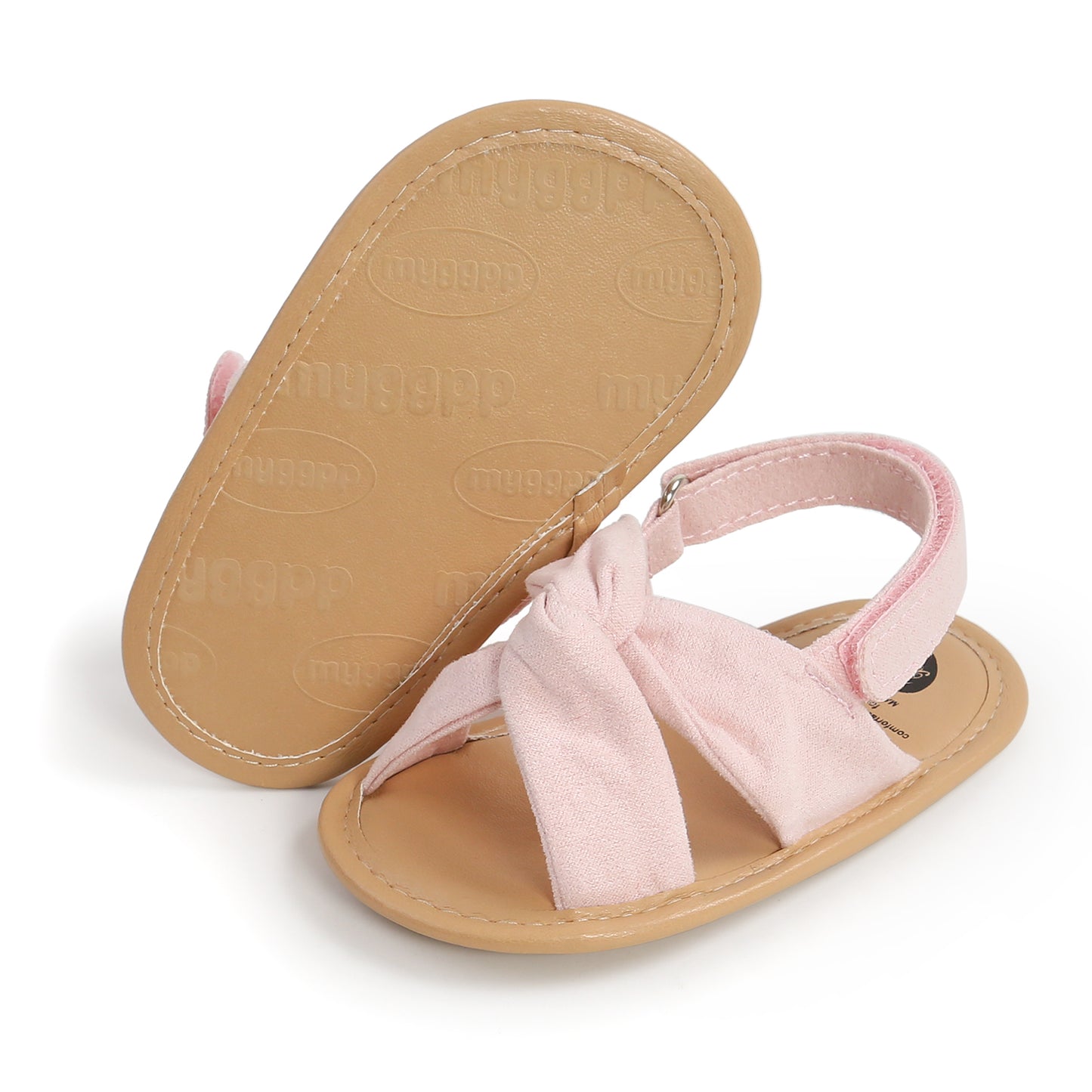 Summer Newborn Baby Girls Sandals Shoes Simple Style Solid Color Soft Sole Shoes Outdoor Indoor