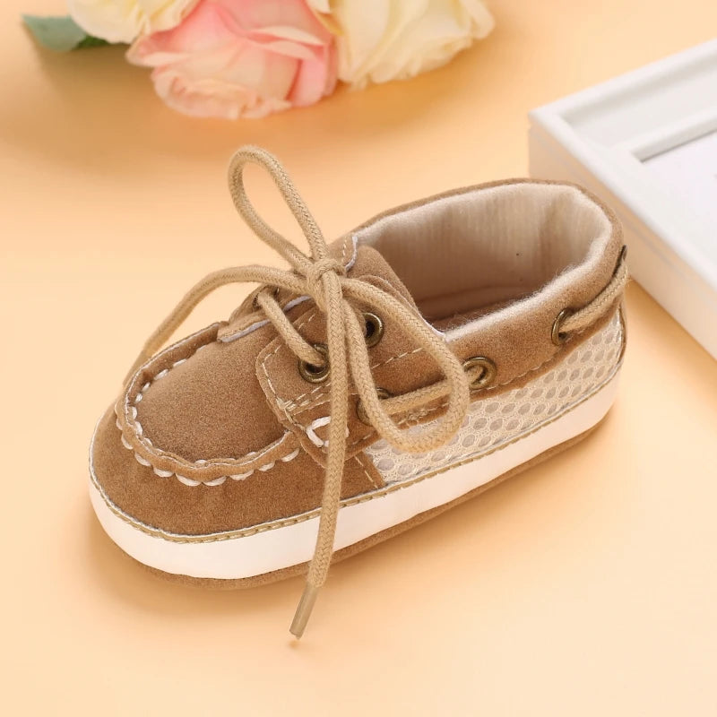 Newborn Baby Prewalker Girls Boys Casual Shoes Leather Non-Slip Soft-Sole Infant Toddler First Walkers 0-18M Baptism