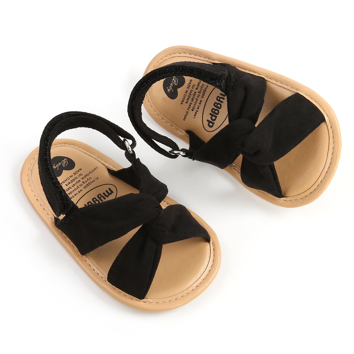 Summer Newborn Baby Girls Sandals Shoes Simple Style Solid Color Soft Sole Shoes Outdoor Indoor