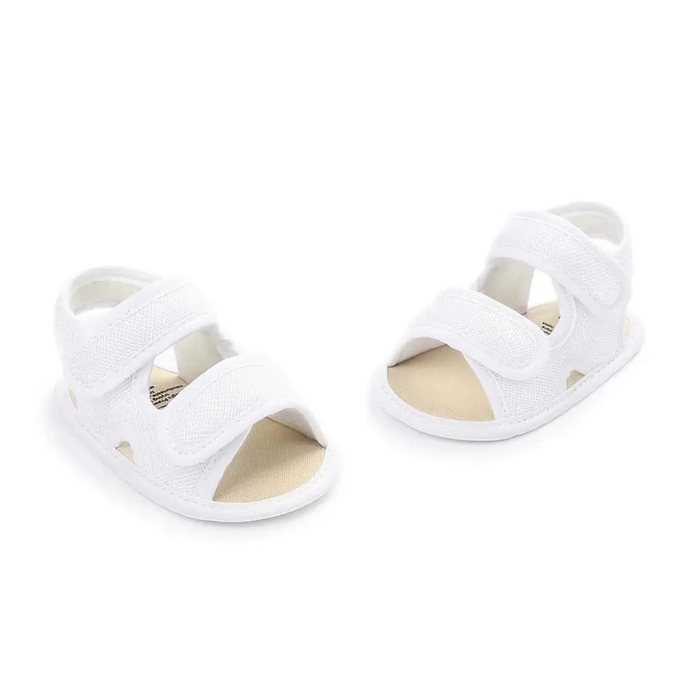 Summer Baby Shoes Newborn Boys Girls Soild Breathable Anti-Slip Sandals Infant Toddler Soft Soled Shoes