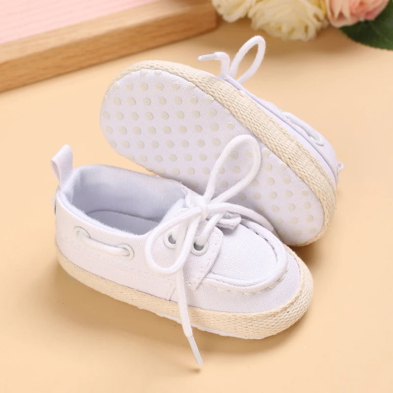 Newborn Baby Prewalker Girls Boys Casual Shoes Leather Non-Slip Soft-Sole Infant Toddler First Walkers 0-18M Baptism