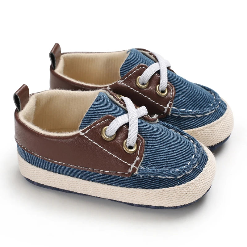 Newborn Baby Prewalker Girls Boys Casual Shoes Leather Non-Slip Soft-Sole Infant Toddler First Walkers 0-18M Baptism