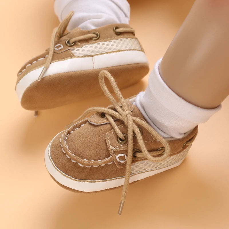 Newborn Baby Prewalker Girls Boys Casual Shoes Leather Non-Slip Soft-Sole Infant Toddler First Walkers 0-18M Baptism