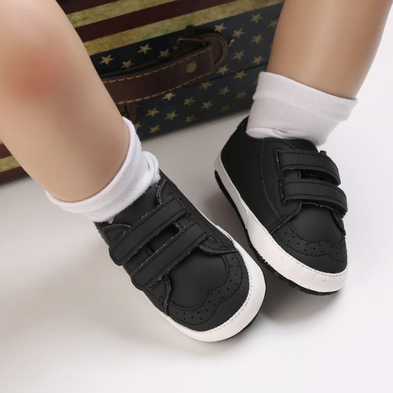 Newborn Baby Prewalker Girls Boys Casual Shoes Leather Non-Slip Soft-Sole Infant Toddler First Walkers 0-18M Baptism