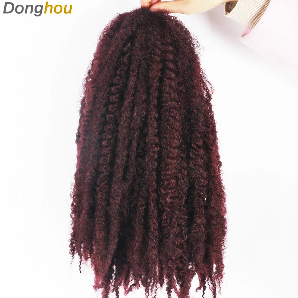 Marley Hair For Braids Afro Kinky Marley Braid Hair Kanekalon Synthetic Bob Marley Ombre Braiding Hair Extensions Easy Braid