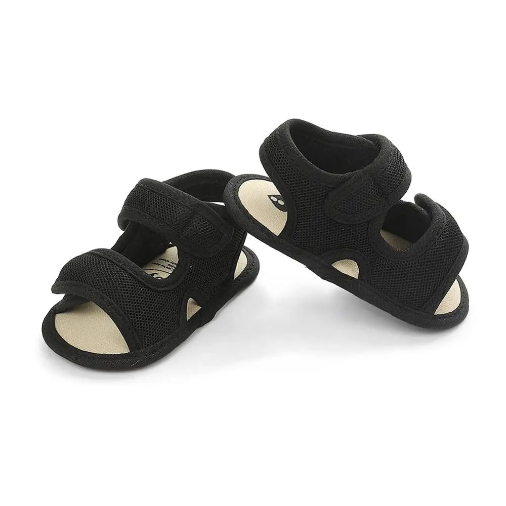 Summer Baby Shoes Newborn Boys Girls Soild Breathable Anti-Slip Sandals Infant Toddler Soft Soled Shoes