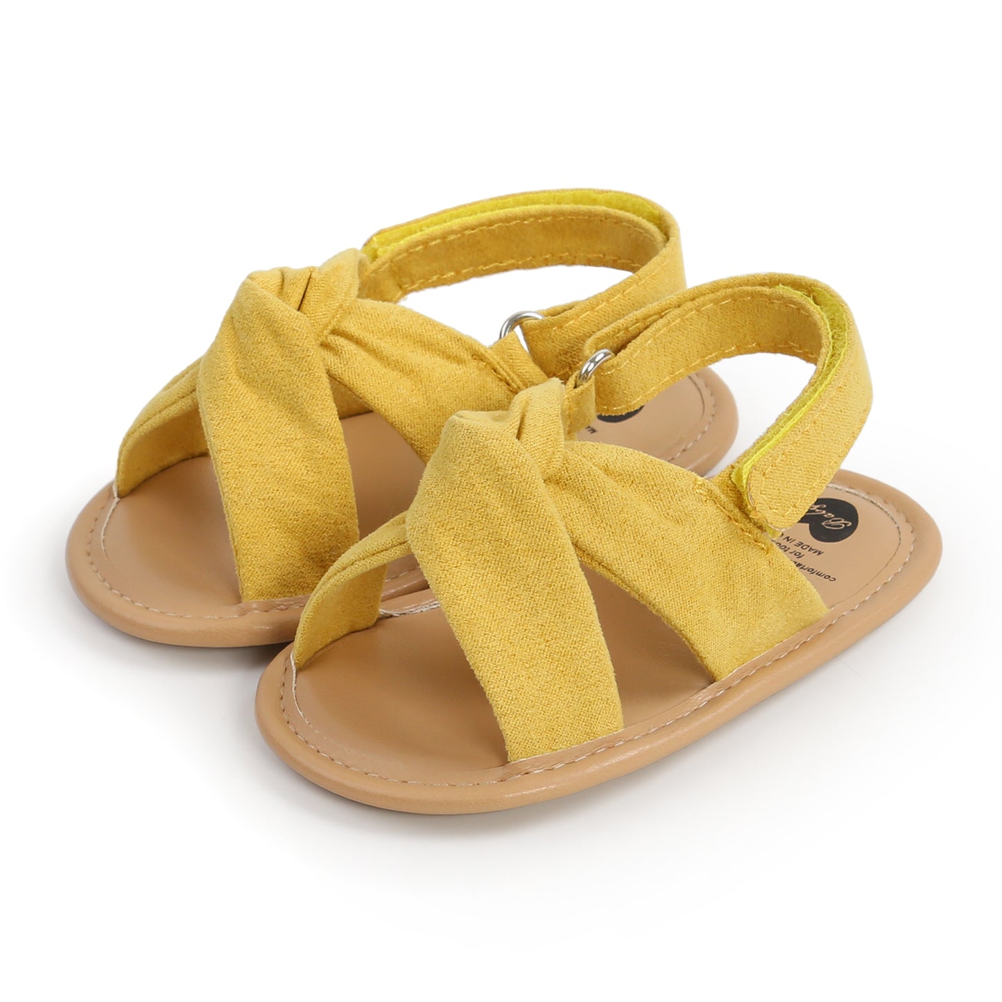 Summer Newborn Baby Girls Sandals Shoes Simple Style Solid Color Soft Sole Shoes Outdoor Indoor