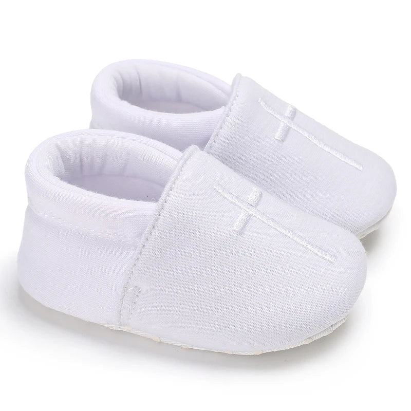 Boys And Girls Gentleman Shoes Soft Soled White Shoes Leisure Sports Shoes Newborn First Walk 0-18Months Bed Shoes