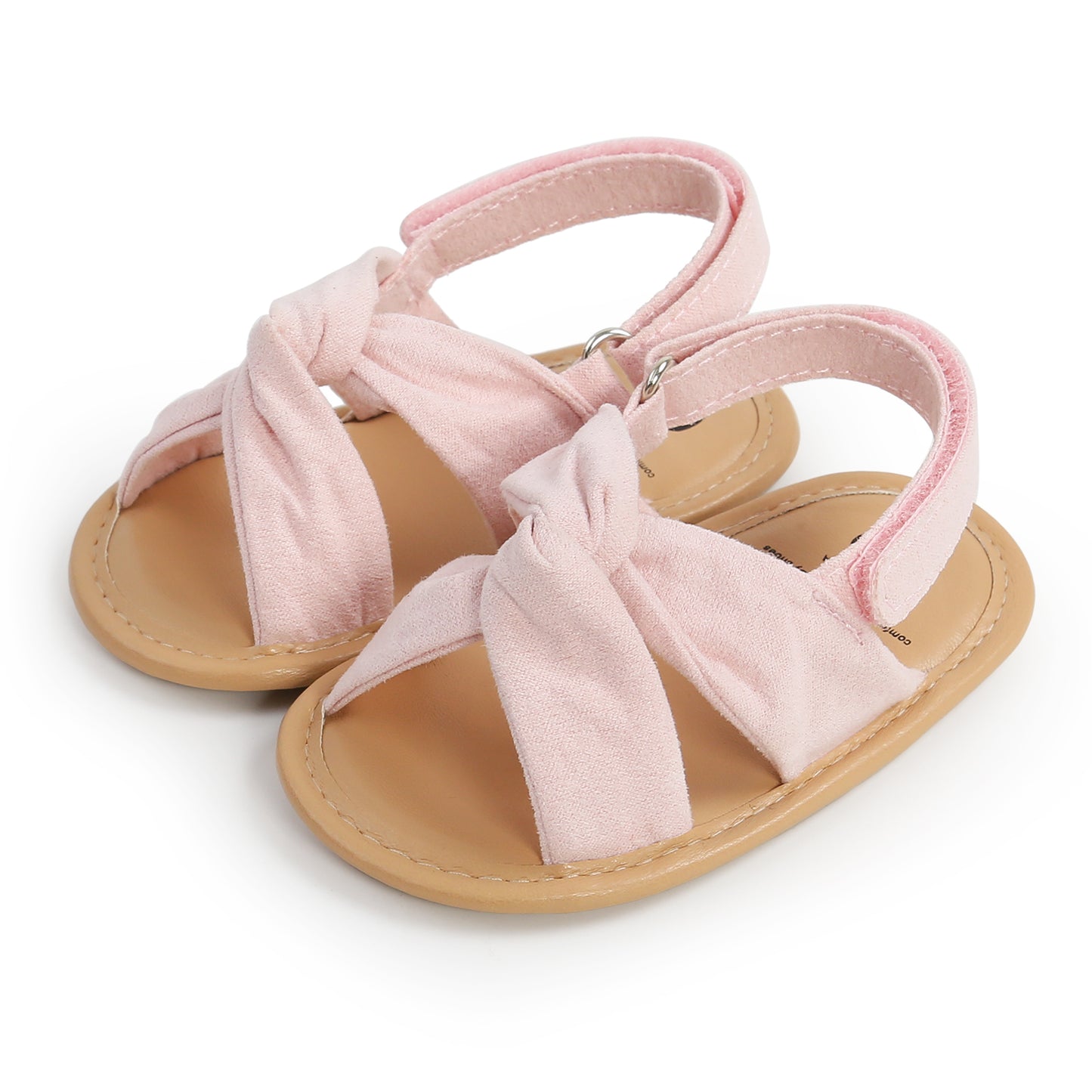 Summer Newborn Baby Girls Sandals Shoes Simple Style Solid Color Soft Sole Shoes Outdoor Indoor