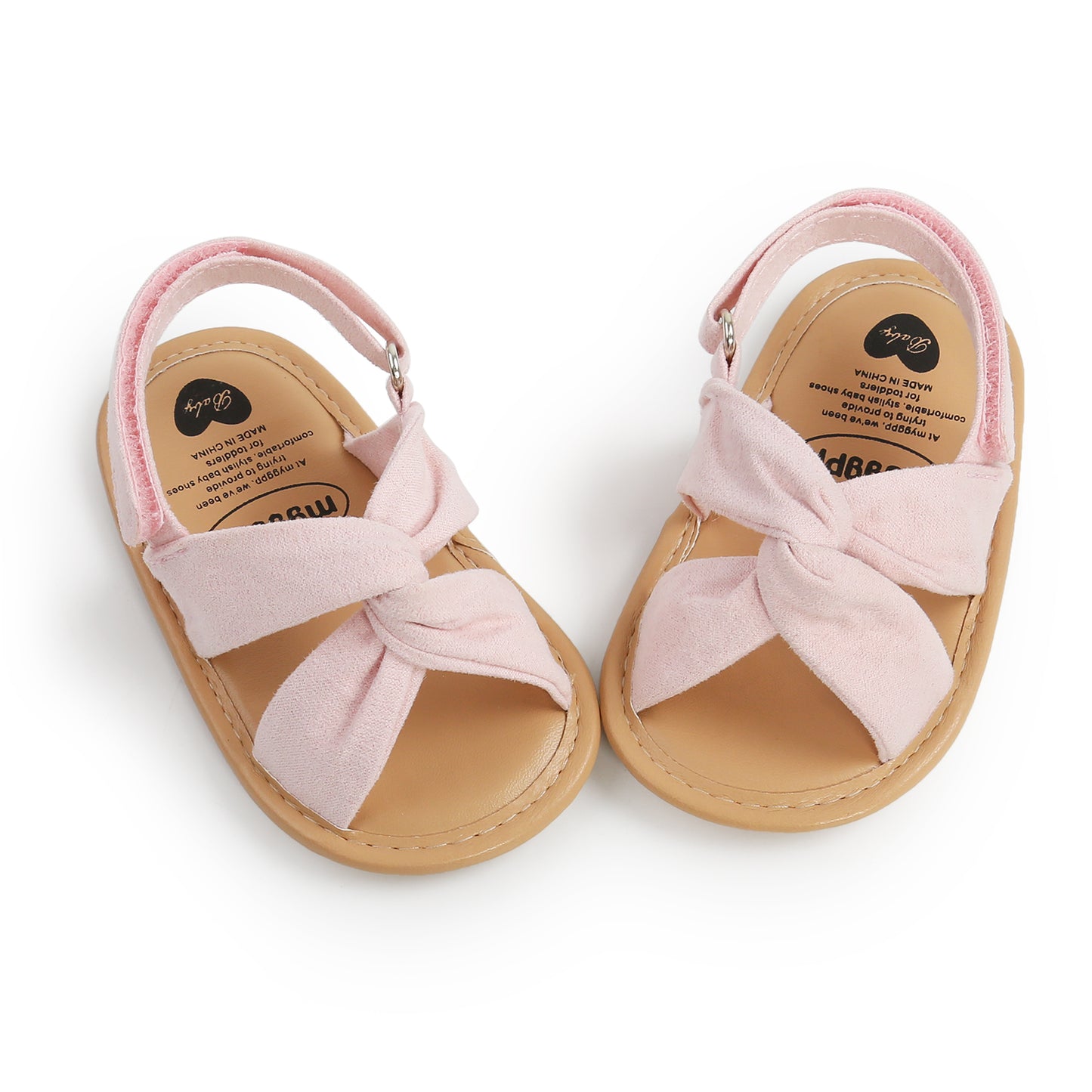 Summer Newborn Baby Girls Sandals Shoes Simple Style Solid Color Soft Sole Shoes Outdoor Indoor