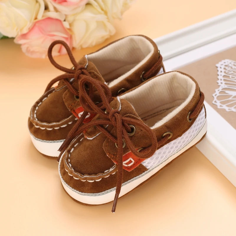 Newborn Baby Prewalker Girls Boys Casual Shoes Leather Non-Slip Soft-Sole Infant Toddler First Walkers 0-18M Baptism