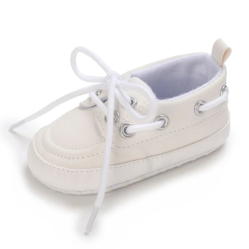 Newborn Baby Prewalker Girls Boys Casual Shoes Leather Non-Slip Soft-Sole Infant Toddler First Walkers 0-18M Baptism