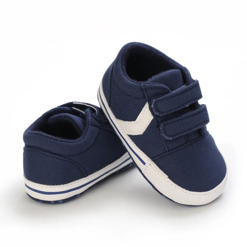 0-18M Newborn Baby Shoes Boy Girl Classical Sport Soft Sole PU Leather Multi-Color First Walker Casual Sneakers Baptism Shoes