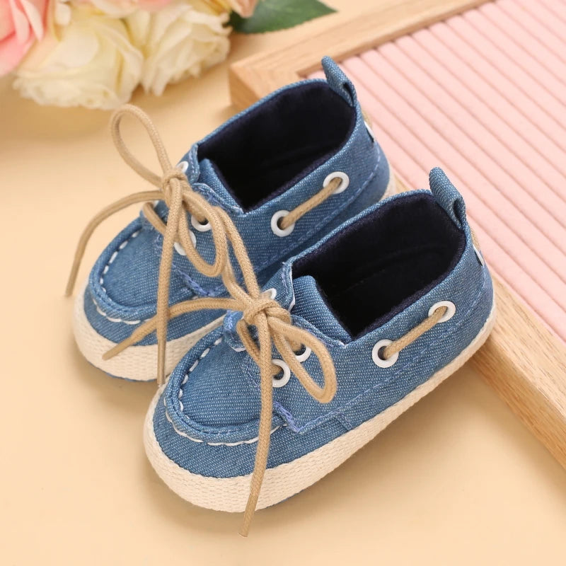 Newborn Baby Prewalker Girls Boys Casual Shoes Leather Non-Slip Soft-Sole Infant Toddler First Walkers 0-18M Baptism