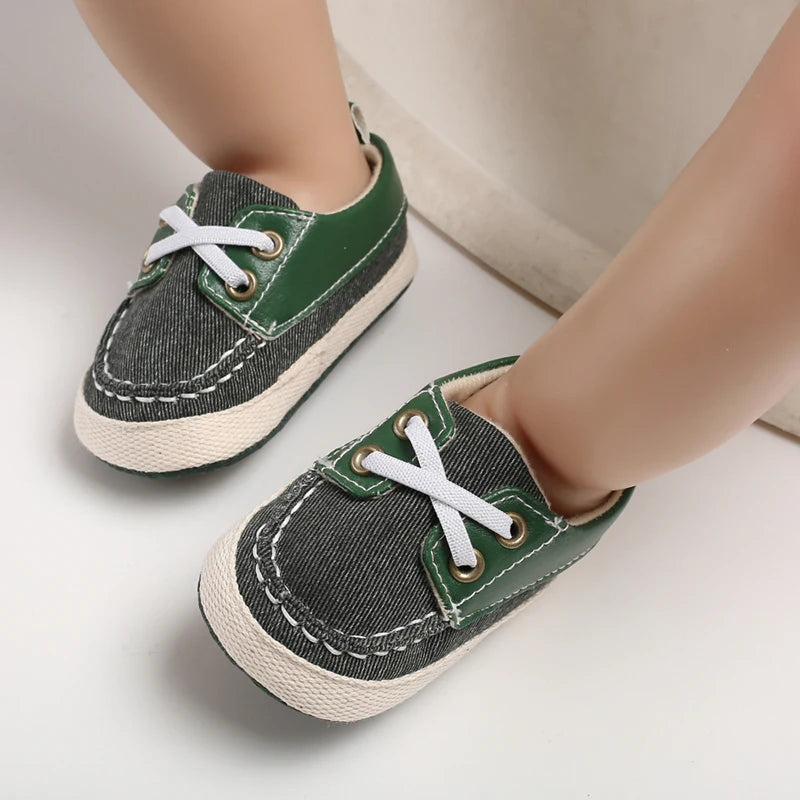 Newborn Baby Prewalker Girls Boys Casual Shoes Leather Non-Slip Soft-Sole Infant Toddler First Walkers 0-18M Baptism