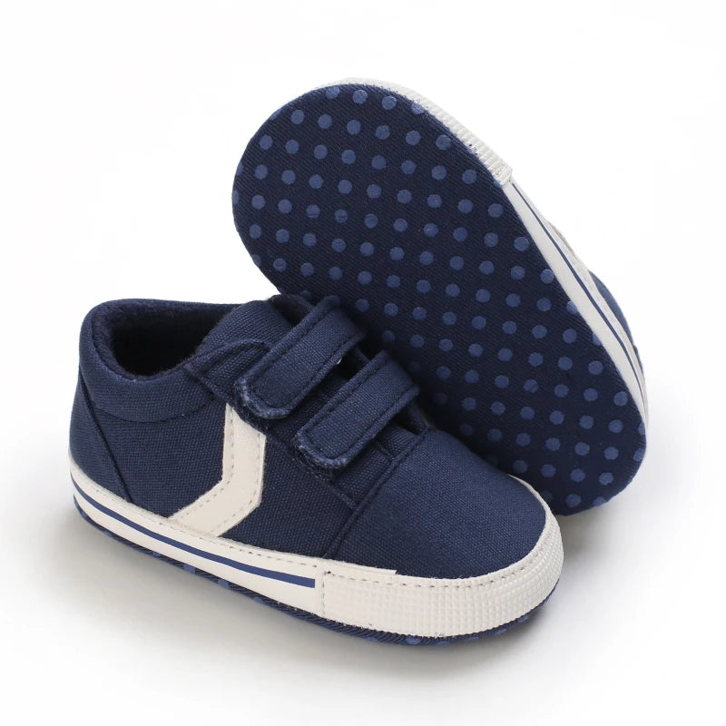 0-18M Newborn Baby Shoes Boy Girl Classical Sport Soft Sole PU Leather Multi-Color First Walker Casual Sneakers Baptism Shoes