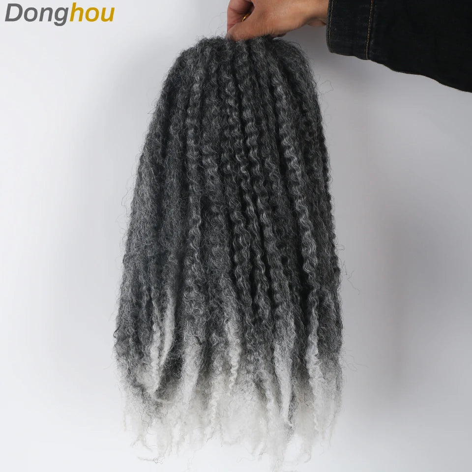 Marley Hair For Braids Afro Kinky Marley Braid Hair Kanekalon Synthetic Bob Marley Ombre Braiding Hair Extensions Easy Braid