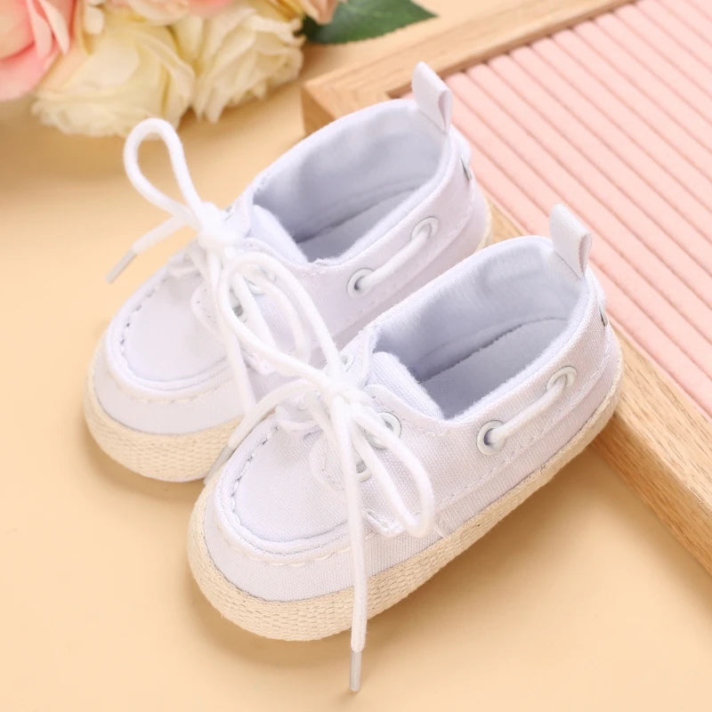 Newborn Baby Prewalker Girls Boys Casual Shoes Leather Non-Slip Soft-Sole Infant Toddler First Walkers 0-18M Baptism