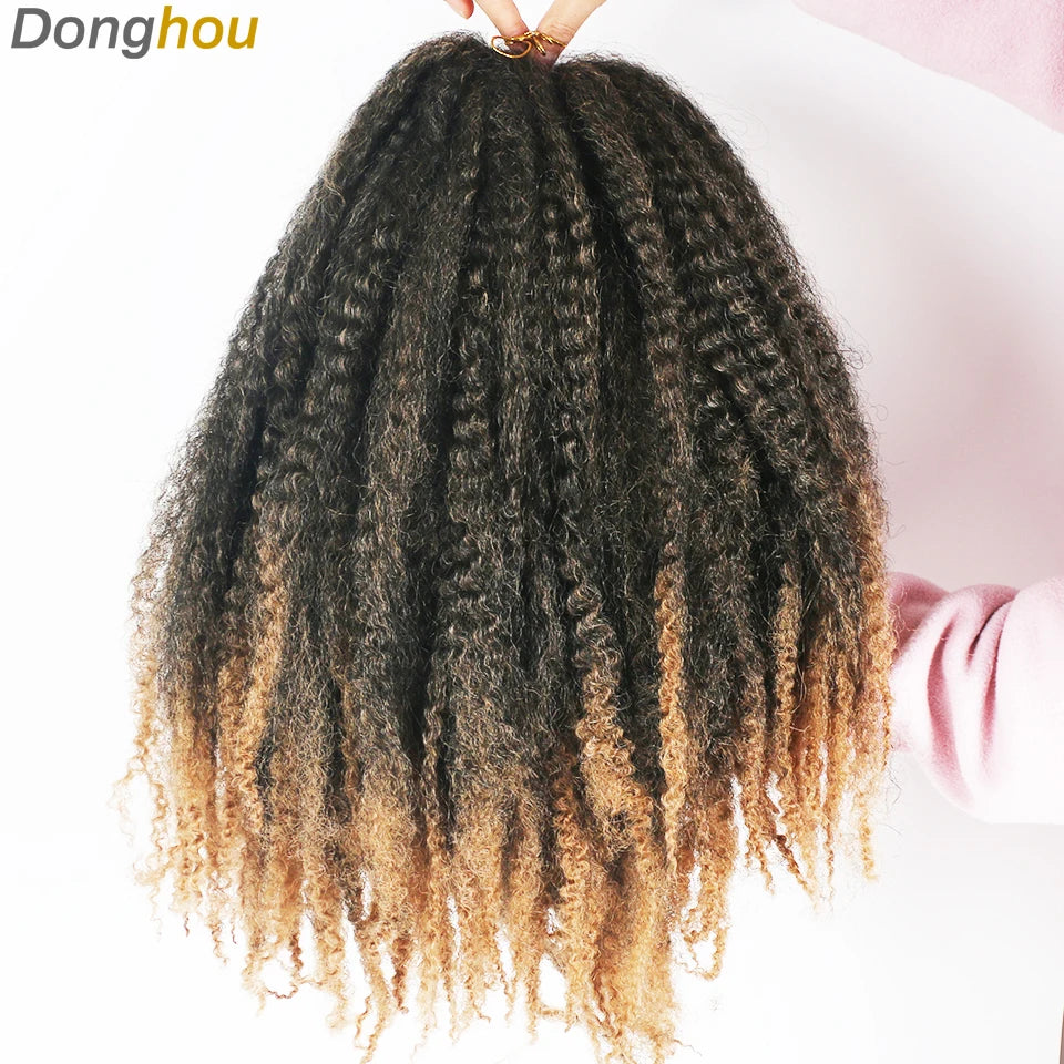 Marley Hair For Braids Afro Kinky Marley Braid Hair Kanekalon Synthetic Bob Marley Ombre Braiding Hair Extensions Easy Braid