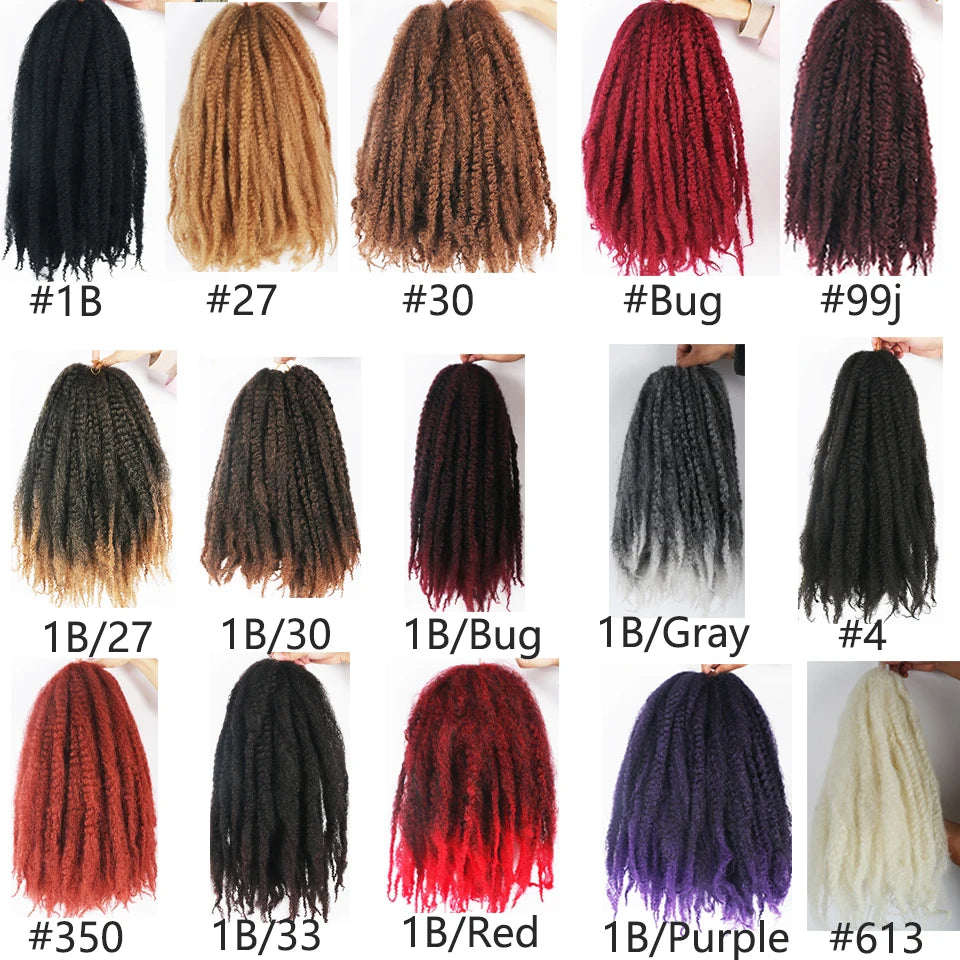 Marley Hair For Braids Afro Kinky Marley Braid Hair Kanekalon Synthetic Bob Marley Ombre Braiding Hair Extensions Easy Braid