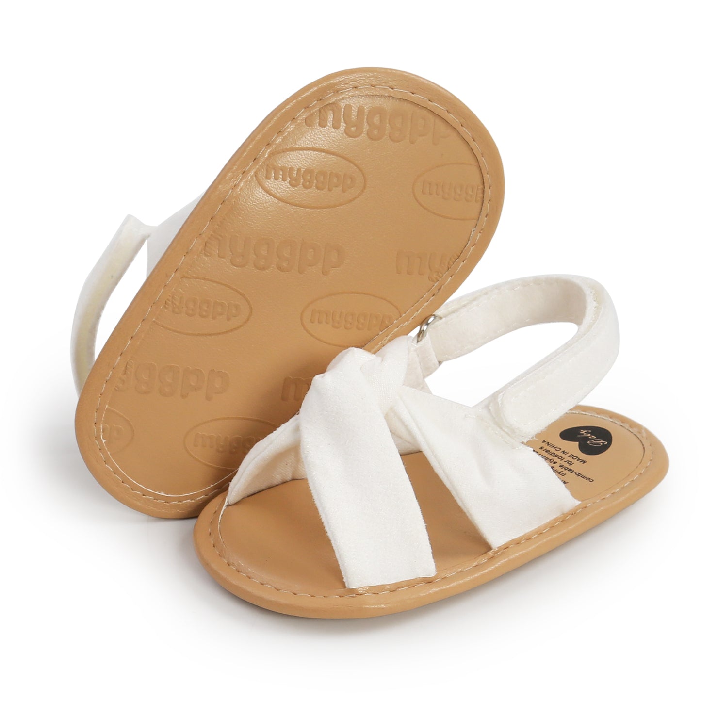 Summer Newborn Baby Girls Sandals Shoes Simple Style Solid Color Soft Sole Shoes Outdoor Indoor