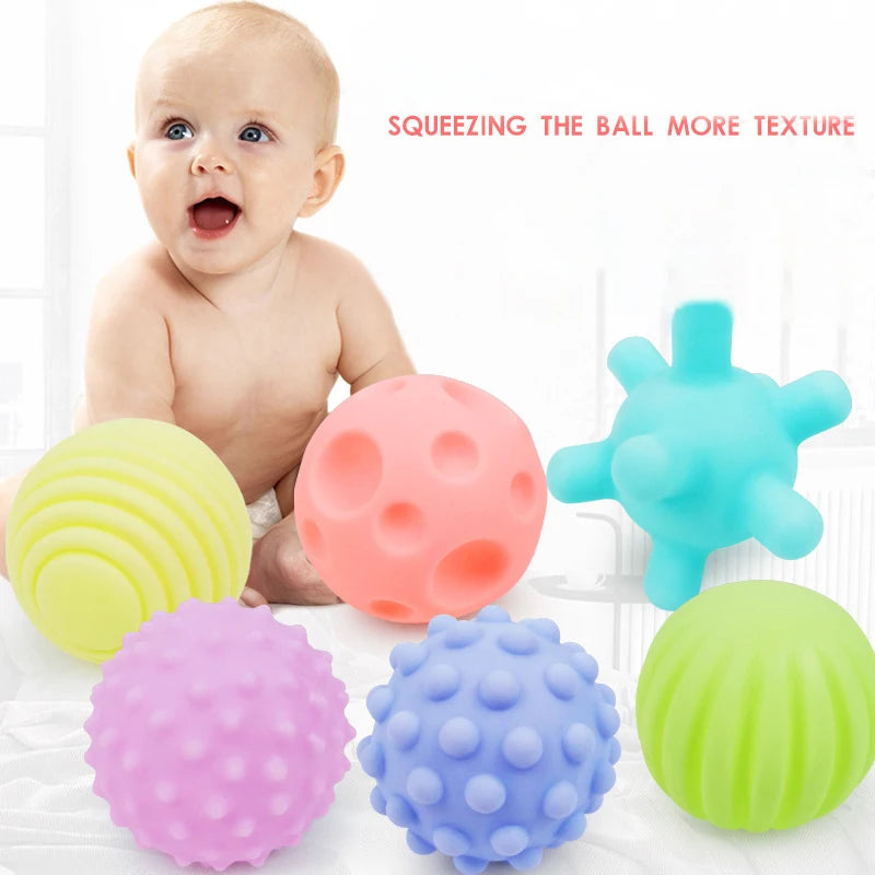 Sensory Development Toys For Babies 0 to 12 Months Tactile Baby Ball Soft Massage Toys Ball Educational Baby Games Toys