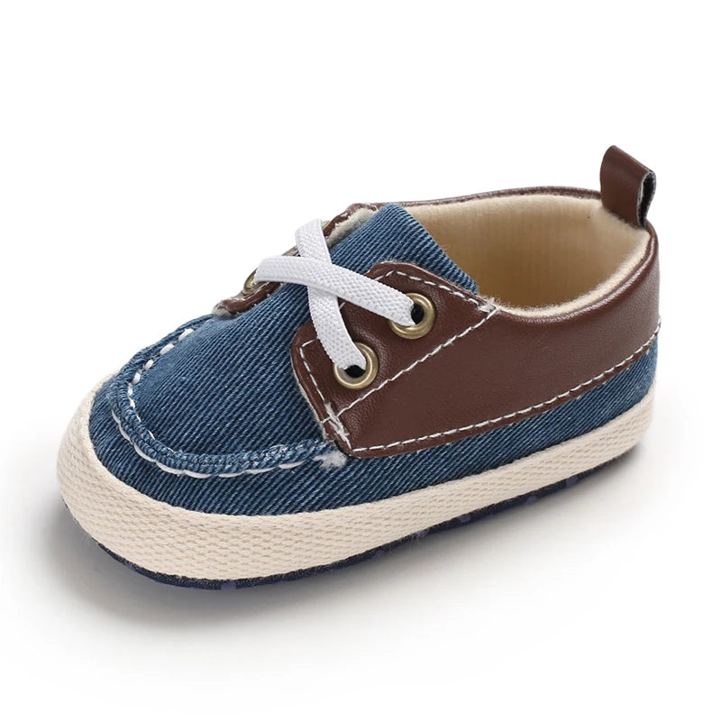 Newborn Baby Prewalker Girls Boys Casual Shoes Leather Non-Slip Soft-Sole Infant Toddler First Walkers 0-18M Baptism