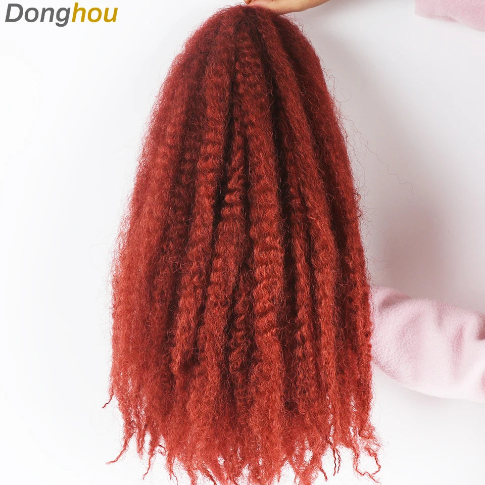 Marley Hair For Braids Afro Kinky Marley Braid Hair Kanekalon Synthetic Bob Marley Ombre Braiding Hair Extensions Easy Braid