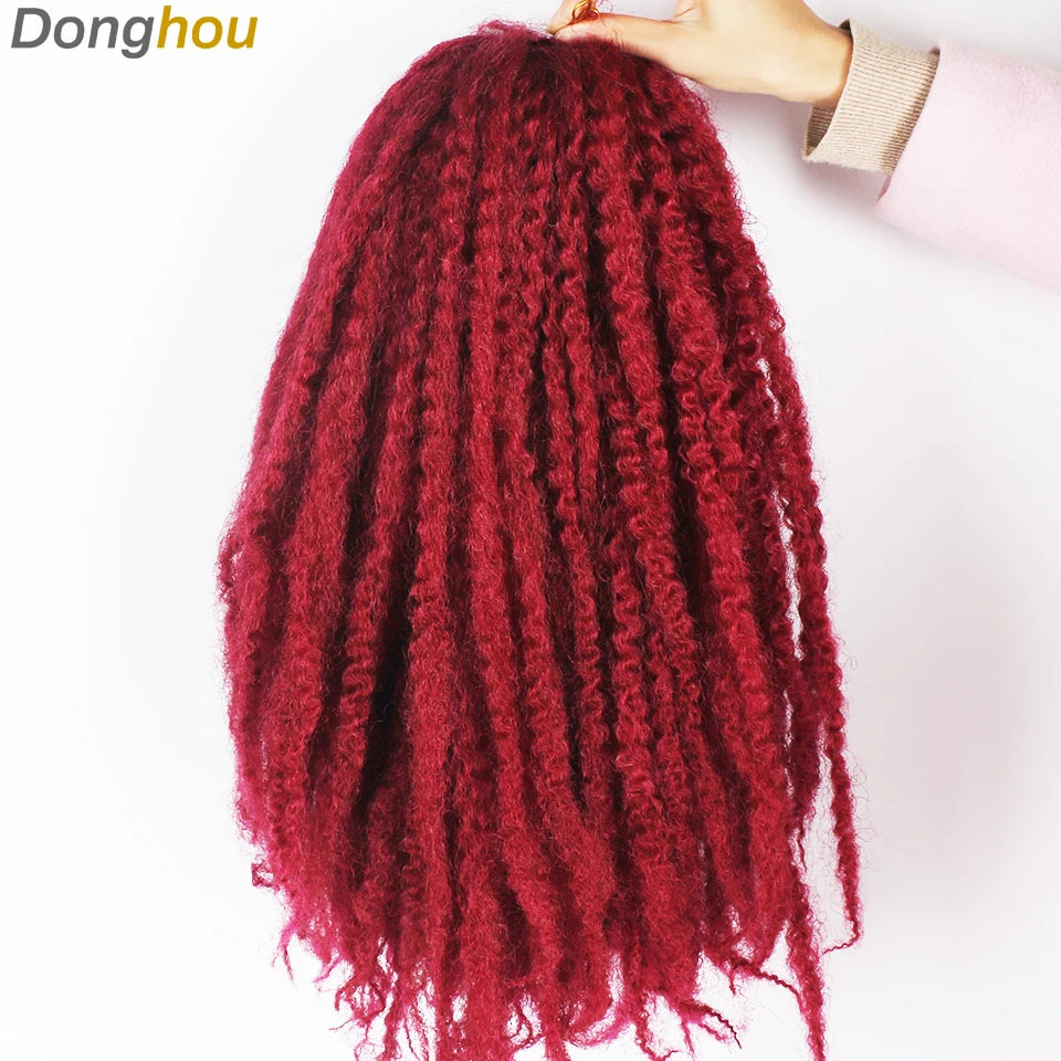 Marley Hair For Braids Afro Kinky Marley Braid Hair Kanekalon Synthetic Bob Marley Ombre Braiding Hair Extensions Easy Braid