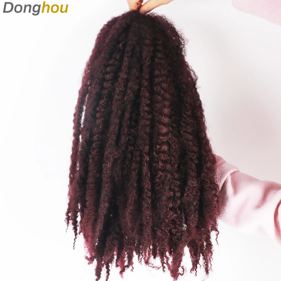 Marley Hair For Braids Afro Kinky Marley Braid Hair Kanekalon Synthetic Bob Marley Ombre Braiding Hair Extensions Easy Braid