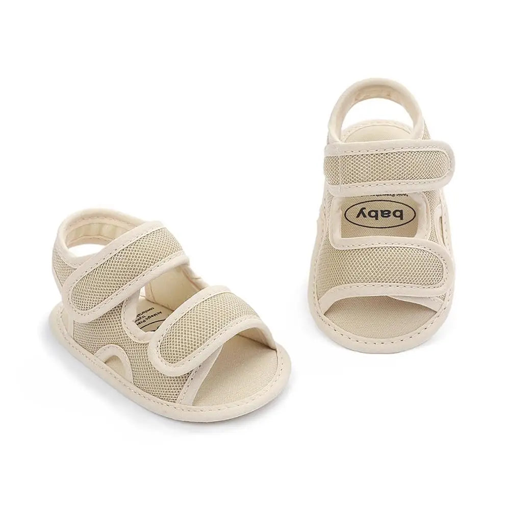 Summer Baby Shoes Newborn Boys Girls Soild Breathable Anti-Slip Sandals Infant Toddler Soft Soled Shoes