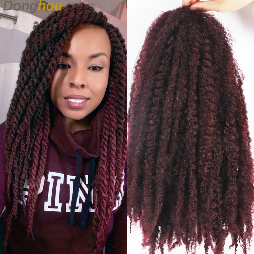 Marley Hair For Braids Afro Kinky Marley Braid Hair Kanekalon Synthetic Bob Marley Ombre Braiding Hair Extensions Easy Braid