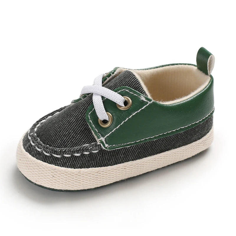 Newborn Baby Prewalker Girls Boys Casual Shoes Leather Non-Slip Soft-Sole Infant Toddler First Walkers 0-18M Baptism