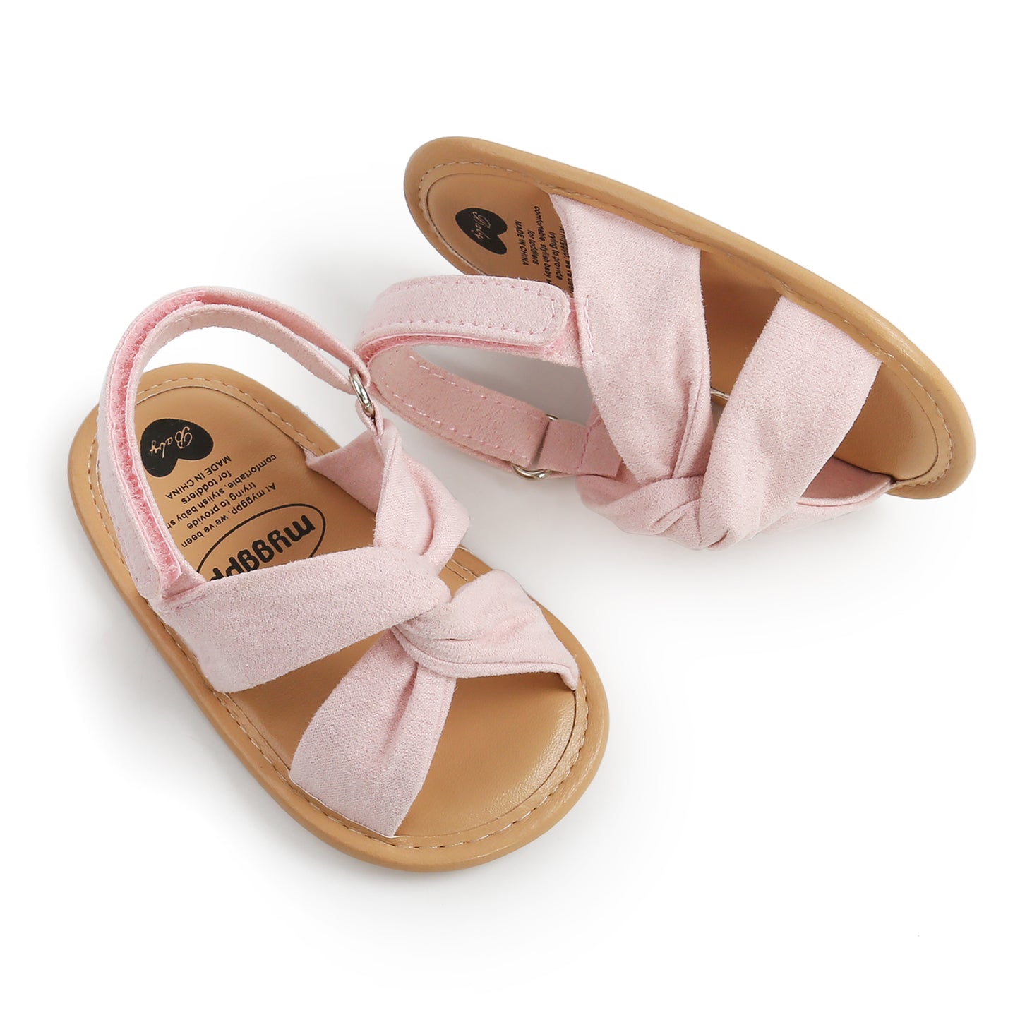 Summer Newborn Baby Girls Sandals Shoes Simple Style Solid Color Soft Sole Shoes Outdoor Indoor