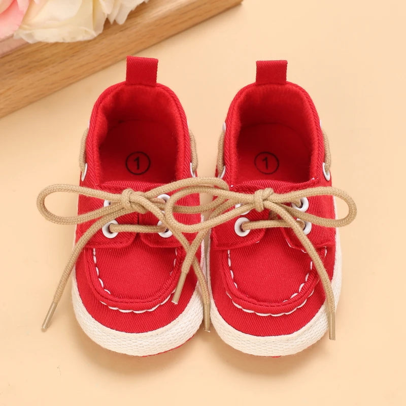 Newborn Baby Prewalker Girls Boys Casual Shoes Leather Non-Slip Soft-Sole Infant Toddler First Walkers 0-18M Baptism