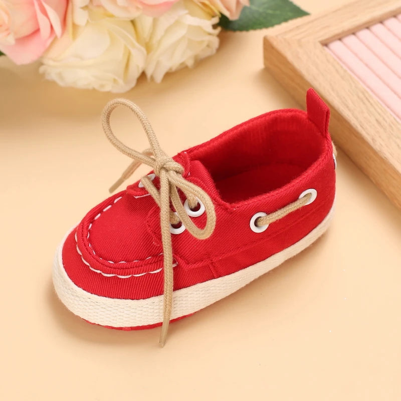 Newborn Baby Prewalker Girls Boys Casual Shoes Leather Non-Slip Soft-Sole Infant Toddler First Walkers 0-18M Baptism