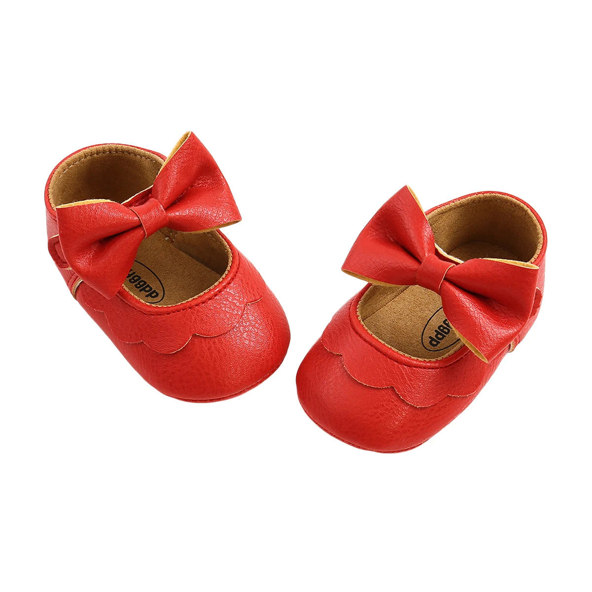 0-18M Newborn Infant Baby Girls Princess Crib Shoes Bow Knot Solid Color First Walker Soft Sole Shoes