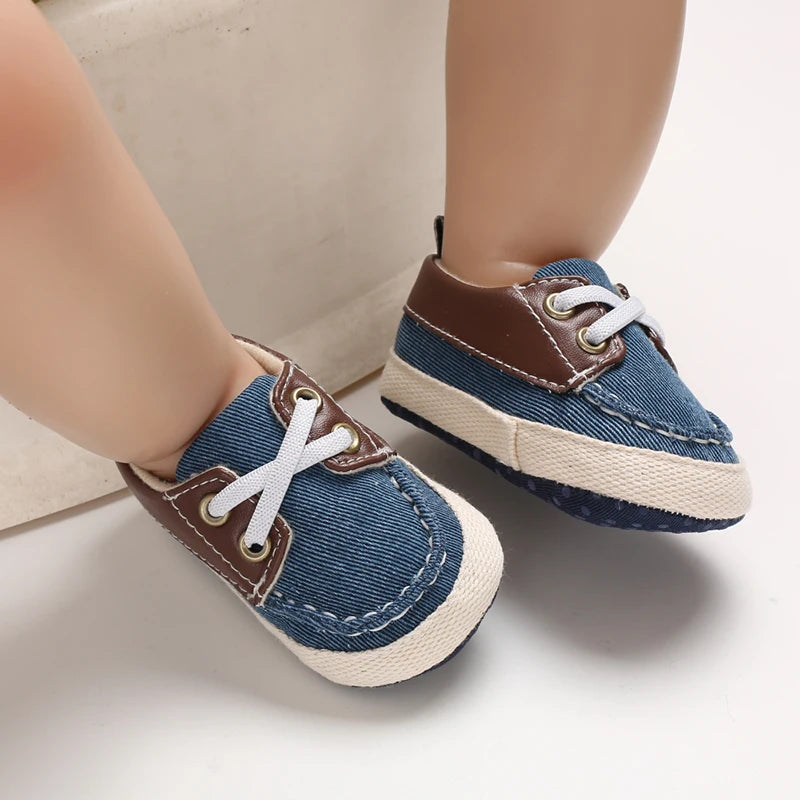 Newborn Baby Prewalker Girls Boys Casual Shoes Leather Non-Slip Soft-Sole Infant Toddler First Walkers 0-18M Baptism