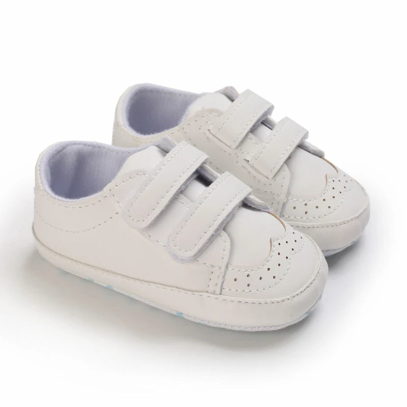 Newborn Baby Prewalker Girls Boys Casual Shoes Leather Non-Slip Soft-Sole Infant Toddler First Walkers 0-18M Baptism