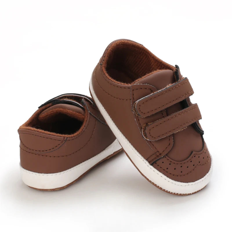 Newborn Baby Prewalker Girls Boys Casual Shoes Leather Non-Slip Soft-Sole Infant Toddler First Walkers 0-18M Baptism