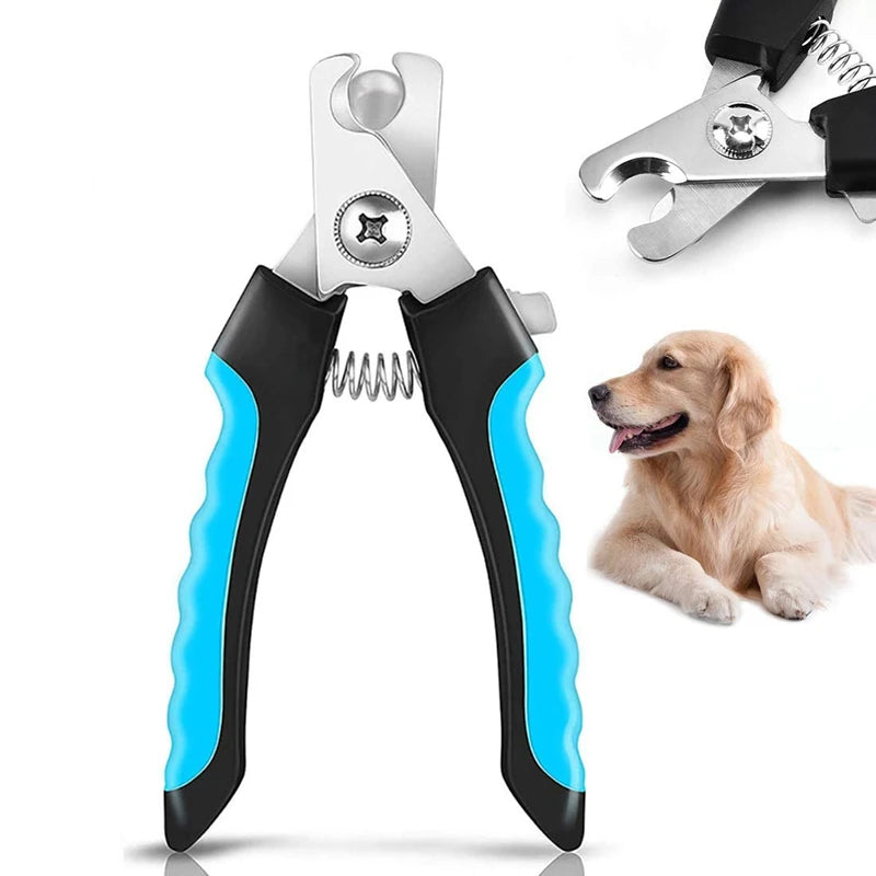 Professional Pet Nail Clipper with Safety Guard  Stainless Steel Scissors Cat Dog for Claw Care Grooming Supplies Size Fits