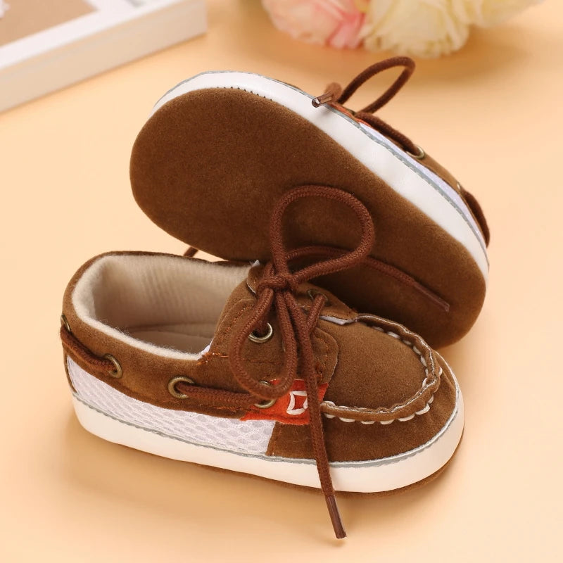 Newborn Baby Prewalker Girls Boys Casual Shoes Leather Non-Slip Soft-Sole Infant Toddler First Walkers 0-18M Baptism