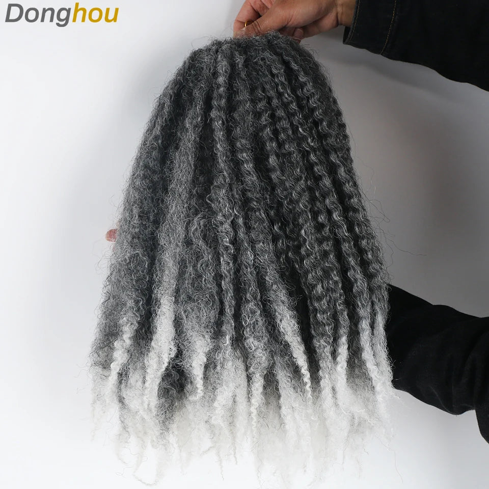 Marley Hair For Braids Afro Kinky Marley Braid Hair Kanekalon Synthetic Bob Marley Ombre Braiding Hair Extensions Easy Braid