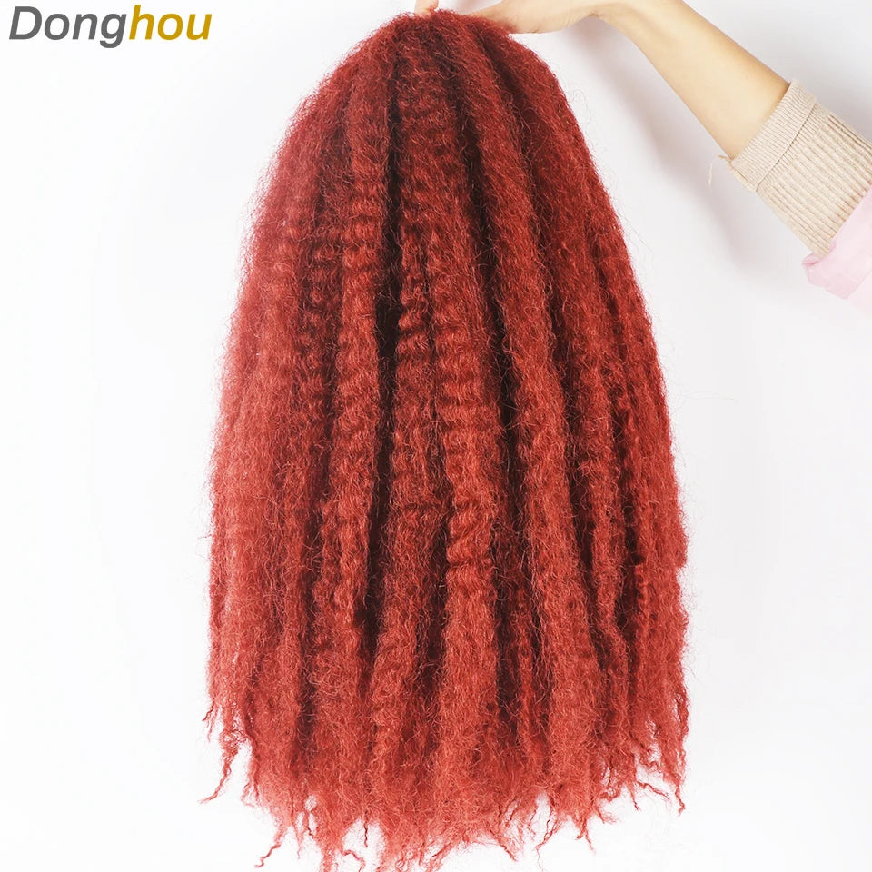 Marley Hair For Braids Afro Kinky Marley Braid Hair Kanekalon Synthetic Bob Marley Ombre Braiding Hair Extensions Easy Braid