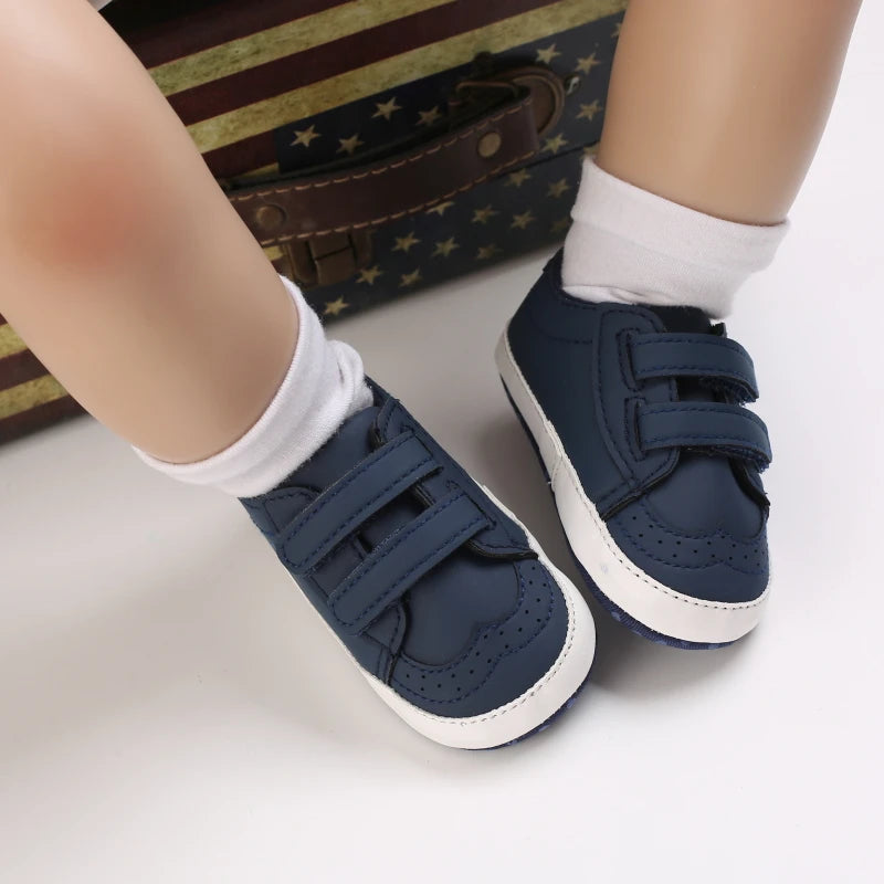 Newborn Baby Prewalker Girls Boys Casual Shoes Leather Non-Slip Soft-Sole Infant Toddler First Walkers 0-18M Baptism