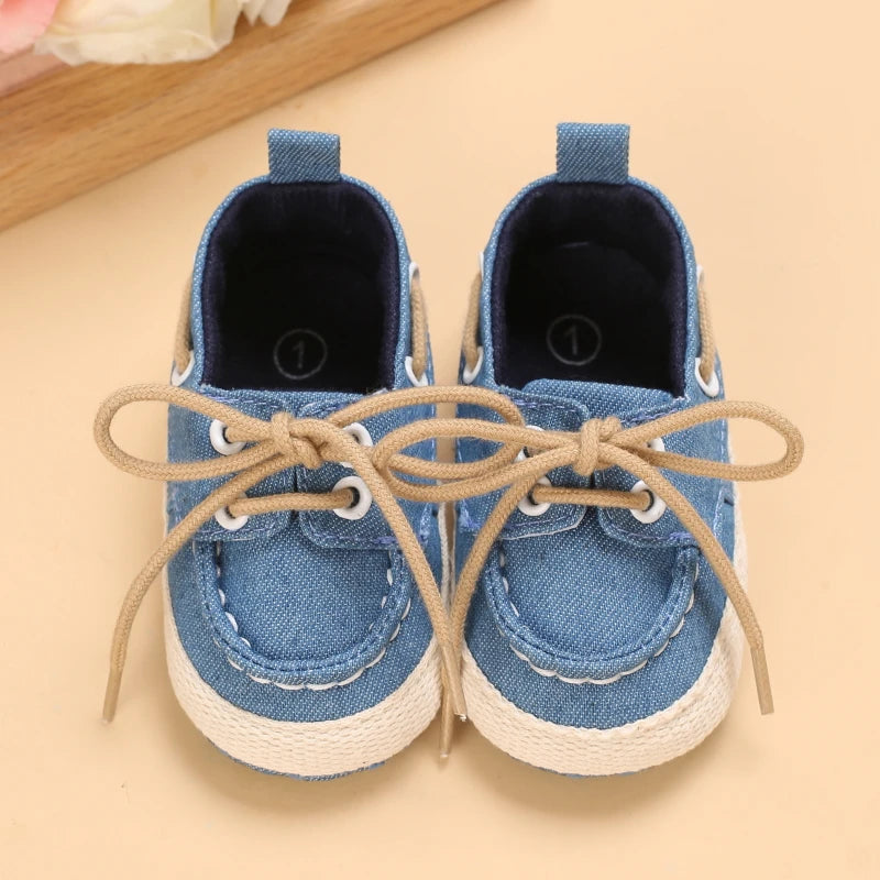 Newborn Baby Prewalker Girls Boys Casual Shoes Leather Non-Slip Soft-Sole Infant Toddler First Walkers 0-18M Baptism