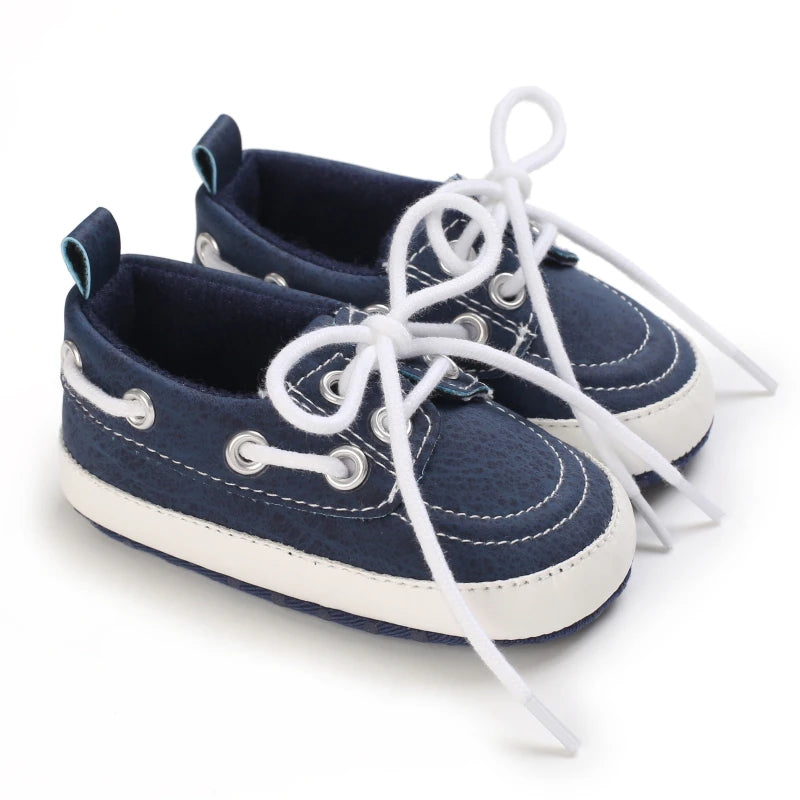 Newborn Baby Prewalker Girls Boys Casual Shoes Leather Non-Slip Soft-Sole Infant Toddler First Walkers 0-18M Baptism